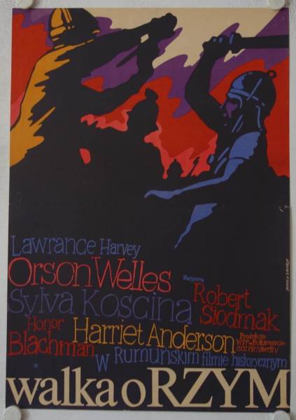 Kampf um Rom originales polnisches Filmplakat